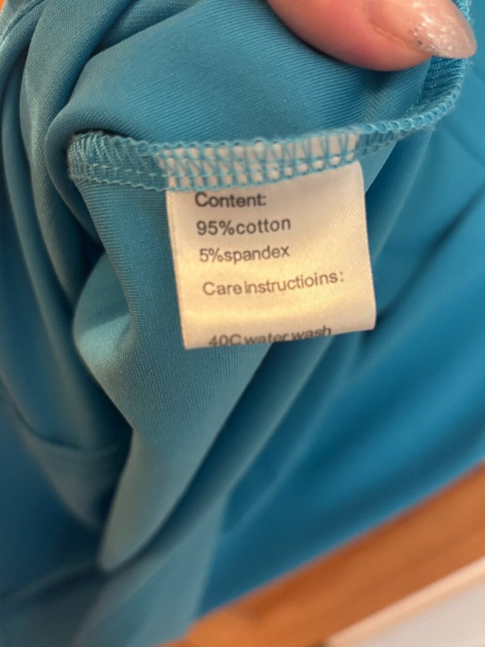 ACEVOG Cerulean Blue Short Sleeve Pleated Sheath Dress - Size Large (L)